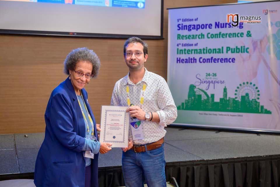 Anoop Kumar Felicitated by Patricia M. Burrel