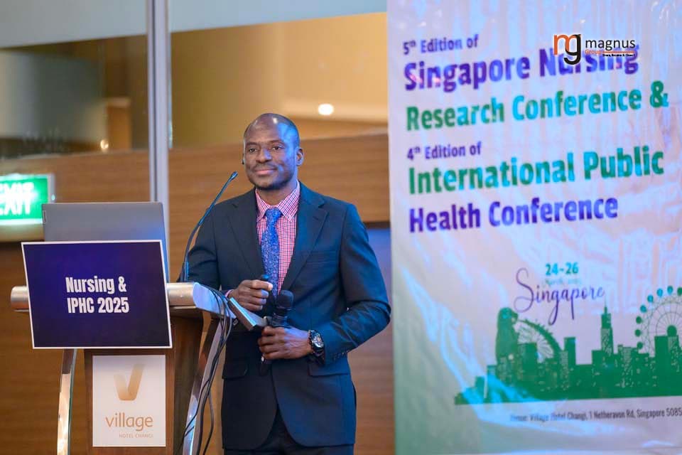 Clement Avoka during his Oral Presentation