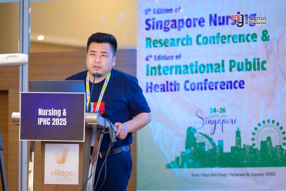 Fan Yang during his oral presentation